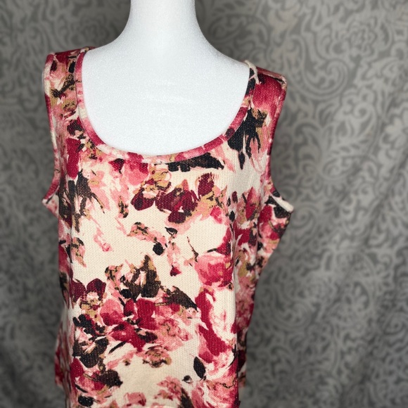 St. John Blk Label Exclusively For Neiman Marcus Sz L Floral Print gold shimmer - Picture 1 of 10